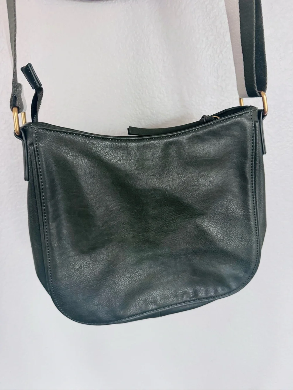 sonoma green crossbody faux leather hobo bag
